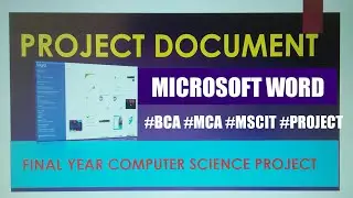 Project documentation format in word |project documentation format in word in hindi | Project Report
