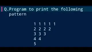 C++ Programming||Pattern Printing Problem(14)