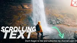 How to Add Scrolling Text in Videos | Text Animation like Technical Guruji |  Kinemaster Tutorial