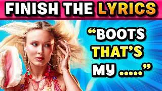 FINISH THE LYRICS 🎵 Trending TikTok Songs 2026! 🔥 Music Quiz 2026