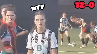 Biological Men DESTROY Womens Football Team 12-0