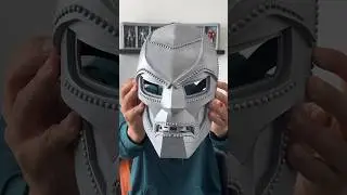 How I Made DR. DOOM’s Mask without a 3D Printer 🚫💚 #marvel