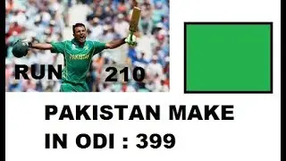FAKHAR ZAMAN 210 | Highest Run In Odi  Format In The World | PAKISTAN HIGHEST SCORE 399