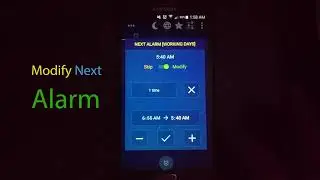 Alarm Clock Millenium | Skip/Modify Next Alarm | Demo