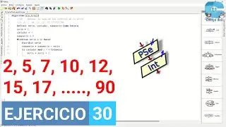 Como hacer una serie saltada en PSeInt (Ejercicio en PSeInt N°30)