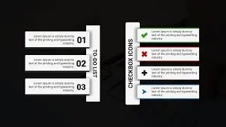 Minimalistic Text Blocks with Checkbox Icon | MoGRT Template for Premiere Pro 2023