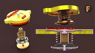 FUSION 360 || RADIATOR CAP || MODELLING || ASSEMBLY || TUTORIAL
