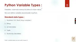 Python History, Applications and Data Types