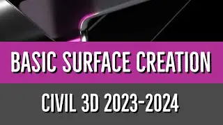 01 Basic Surface Creation With Polylines in CIVIL 3D