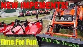 New Toys For The Tractors!!  A Massey GC & TYM T474 And A Look At The Bad Boy Tractors