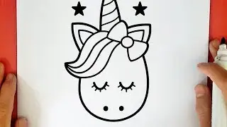 HOW TO DRAW A CUTE UNICORN
