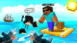 Minecraft But , I Have To Find Treasure In This Entire Ocean.