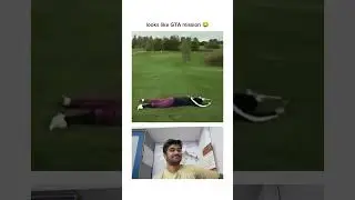He got crushed like a cartoon 🤣🤣 @nichelesscreator #golf #funny #accident #funnyaccidents #comedy