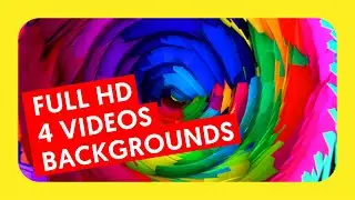 🎨 Colorful 4 Pack Videos 🎨 BACKGROUND VIDEO HD (Effects)