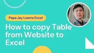 Excel - How to copy table from Website to Excel
