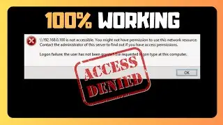EASY FIX For You Might Not Have Permission To Use This Network Resource In Windows 11