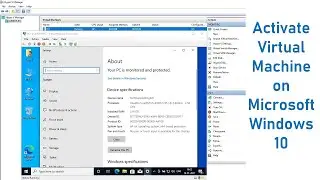 How to Activate Virtual Machine on Microsoft Windows 10-Hyper V