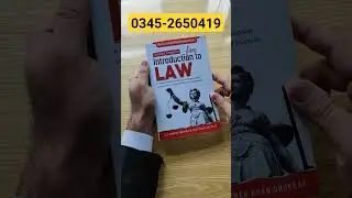 Best Book for LLB Part 1 Introduction to LAW | The Legal Companion for Introduction to LAW