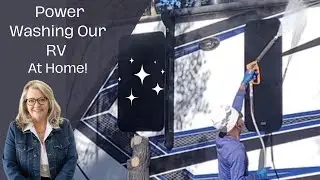 How I Got My Stationary RV Sparkling Clean with Power Washing