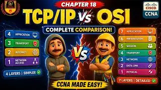 TCP/IP Model vs. OSI Model | Similarities | Differences| CCNA 200-301