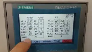 Nidec M200 VFD control Panel with Siemens PLC