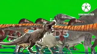 dinosaur stampede green screen 3
