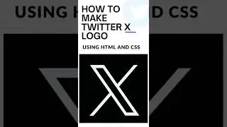 Design Twitter new X logo using HTML and CSS #shorts #trending #twitterx #elonmusk