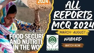 Important Reports in news MCQ March - August 2024