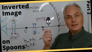 The physics behind seeing yourself upside down in a Spoon - Optics and LightRays - Audience Question