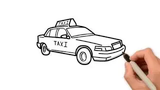 HOW TO DRAW A TAXI OR CAR
