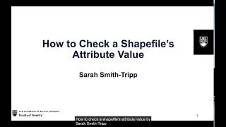How to check shapefile's attribute value