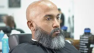 Straight Razor Head Shave With Bead Shape And Line
