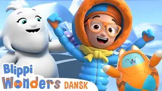 Bjerget | Blippi Dansk | Moonbug Børn Dansk - tegnefilm for børn