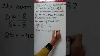 Linear equations/ Maths class 8/ Chandigarh prt #shorts