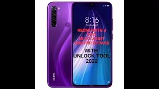REDMI NOTE 8 PRO  MI ACCOUNT AND FRP BYPASS 100% DONE WITH UNLOCK TOOL | UnlockTool Info