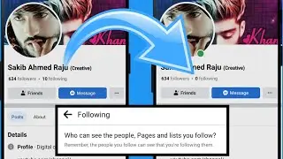 How To Hide Facebook Following List 2023 | How To Hide Following On Facebook Mobile | Following Hide