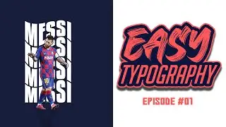 [Bangla] EASY Typography Tutorial! | Episode #01 | Photoshop Typography in 2 Minutes! | 2021