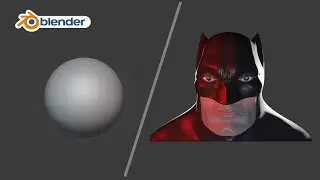 Sculpting BATMAN | Blender | Timelapse