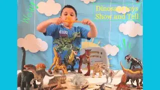 Fun Show and Tell our Dinosaur Collection. T. rex, Velociraptor, Triceratops and more.