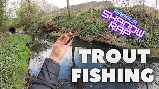Trout lure fishing - Rapala Shadow Rap - small river