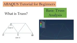Basic Truss Analysis using ABAQUS CAE | Static Truss Analysis | ABAQUS Tutorial Part 4