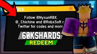 *NEW* 60.000 CHIKARA SHARDS CODE in ANIME FIGHTING SIMULATOR