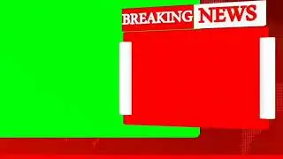 Breaking News Live with Green screen chroma key