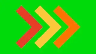 Different types of moving arrows Greens screen for edit