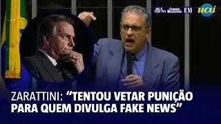 Zarattini sobre ação de Bolsonaro: “Tentou vetar punição para quem divulga fake news”