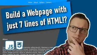 Build a WebPage without HTML! JavaScript Tutorial