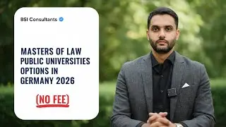 Masters of Law Public Universities options in Germany 2026 (NO Fee)