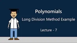 Long Division Method Example | Polynomials | Algebra | Okul (2x7)