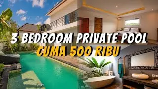 FASILITAS 3 BEDROOM PRIVATE POOL & MEJA BILLIARD CUMA 500 RIBU, VILLA KAWASAN SEMINYAK