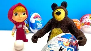Маша и Медведь и шоколадные яйца - кукольный мультфильм для детей